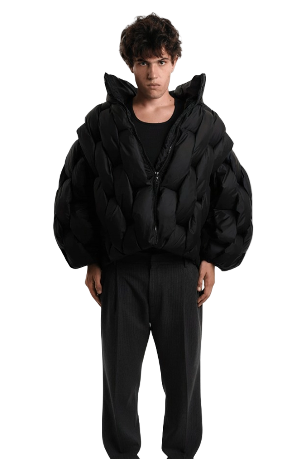 Pentagon Puffer - Schwarz